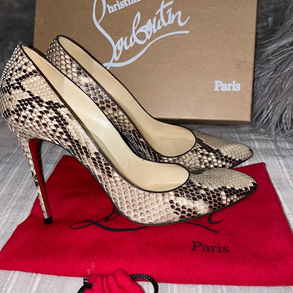 Christian Louboutin Python Pumps100 Mm - image 8